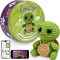 Original Crochet Kit for Beginners – Gift Set to Make Turtle Hugo Amigurumi Plushie – Easy DIY Crochet & Knitting Starter Kit with Video and PDF Tutorials